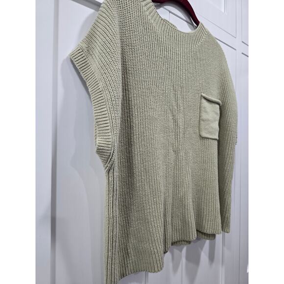 NWOT Ugerlov Sage Short Sleeve Knit Sweater Top XL with Pocket - Picture 4 of 8